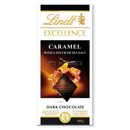 Lindt Intense Caramel Chocolate Bar 100G Box