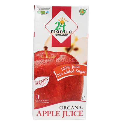 24 Mantra Organic Apple Juice, 1L Tetra Pack