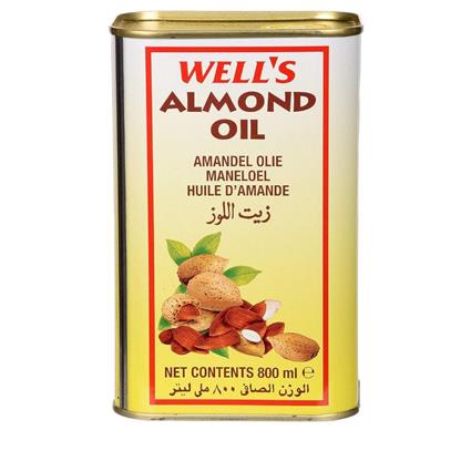 Wells  Tin Almond Oil 800Ml