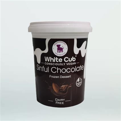 White Cub Ice Cream Sinful Chocolate 500Ml Tub