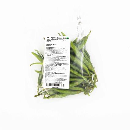 Organic Green Chillies 100G