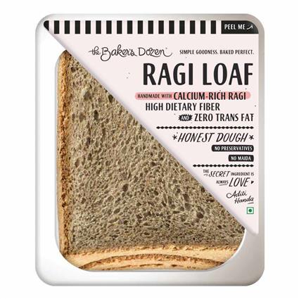 The Bakers Dozen Ragi Half Loaf Bread 230G Pack