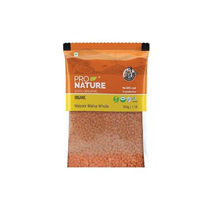Natures Whole Masoor Malka Dal, 500G Pouch