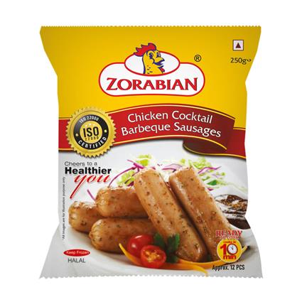 Zorabian Chicken Cocktail Barbeque Sausages 250G Pouch