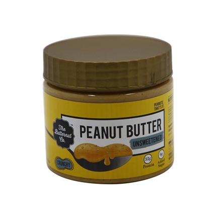 The Butternut Co. Unsweetend Crunchy Peanut Butter Spread, 340G Jar