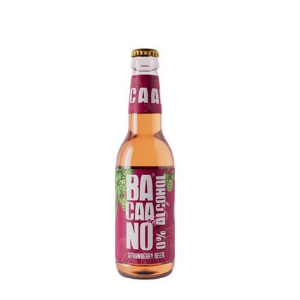 Bacaano Non Alcoholic Beer (Strawberry Glass Bottle - 330 Ml)