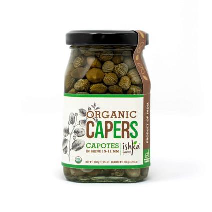 Organic Capers Capotes in Brine 130 gm