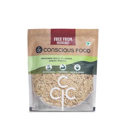 Conscious Food Brown Rice Flakes 500G Pouch