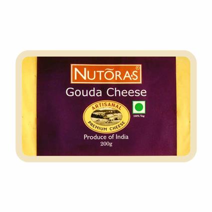 Nutoras Cheese Gouda Block, 200G Pack