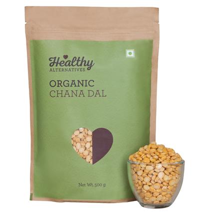 Healthy Alternatives Organic Chana Dal, 500G Pouch