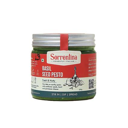 Sorrentina Basil Seed Pesto, 200G Jar