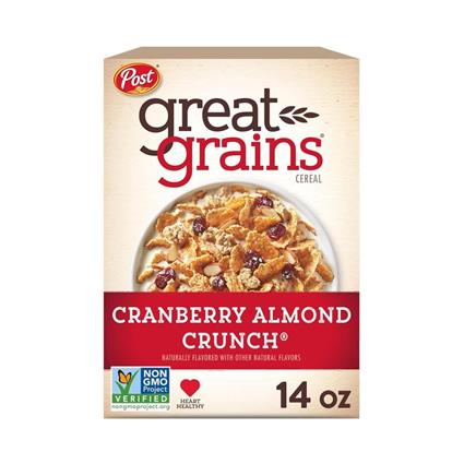 Post Great Grains Cranberry Almond Crunch Whole Grain Cereal 14Oz