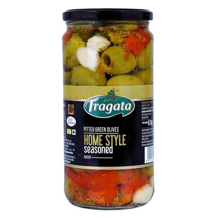 Fragata Seasoned Pitted Green Olives Home Style 670g