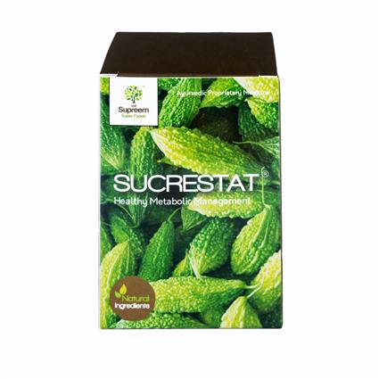 Supreem Super Foods  Sucrestat Healthy Metabolic Management (Bitter Melon Extract) - 60 Capsules (20-Day Supply)