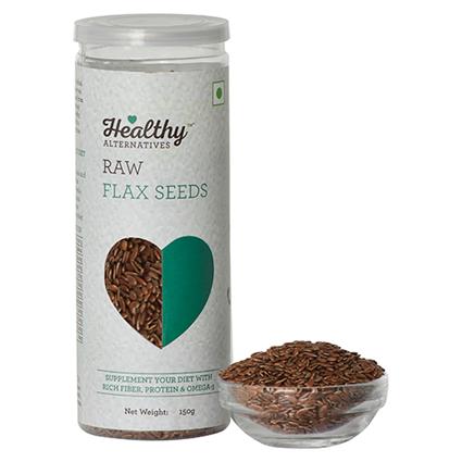 Healthy Alternatives Raw Flax Seeds,150G