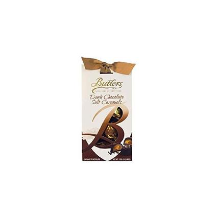 Butlers Dark Chocolate Salt Caramels Twist Wraps Pack 170G Pouch