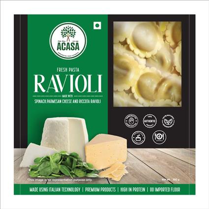 Acasa Ravioli Spinach Ricotta Pasta 300 Gm