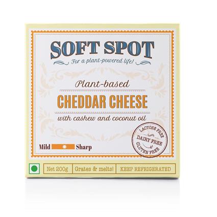Soft Spot Vegan Cheddar Cheese, 200G Pack