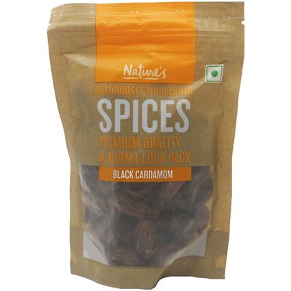 Natures Black Cardamom, 50G Pouch