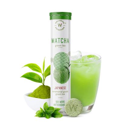 Wellbeing Nutrition Organic Japanese Ceremonial Matcha Green Tea For Energy & Focus 20 Tablets
