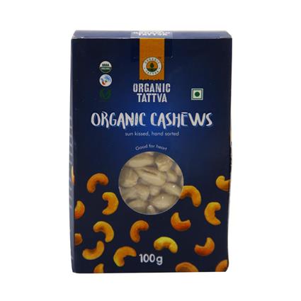 Organic Tattva Organic  Cashews, 100G Box