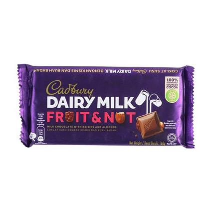 Cadbury Dairy Milk Fruit And Nut Chocolate Bar 165G