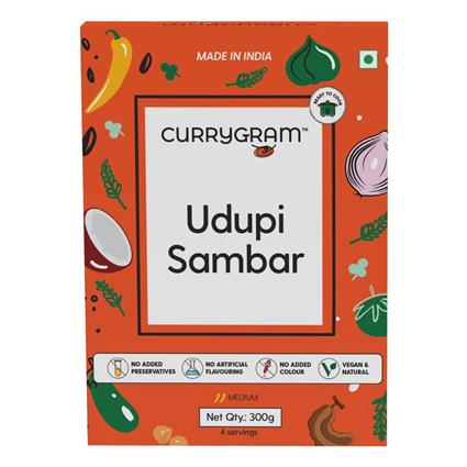 Currygram Udupi Sambhar Masala Meal Kit, 300G Box
