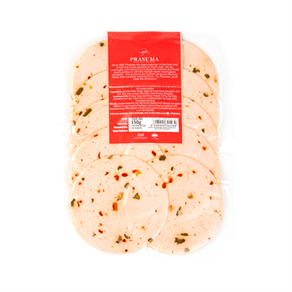 Prasuma Chicken Paprica Lyoner, 150G Pouch