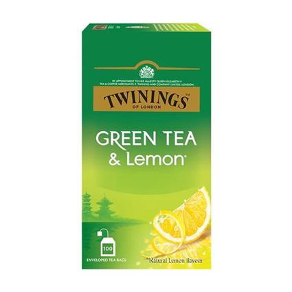 Twinings Green And Lemon Tea 100 Tea Bags