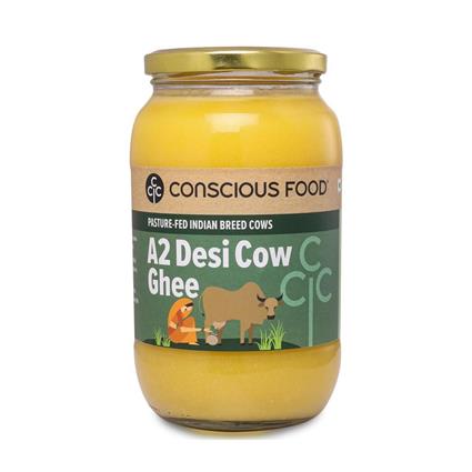 Conscious Food Desi A2 Cowghee 1L Bottle