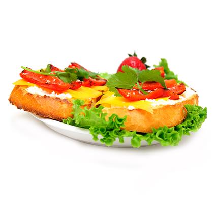 Bell Pepper And Cheese Sandwich