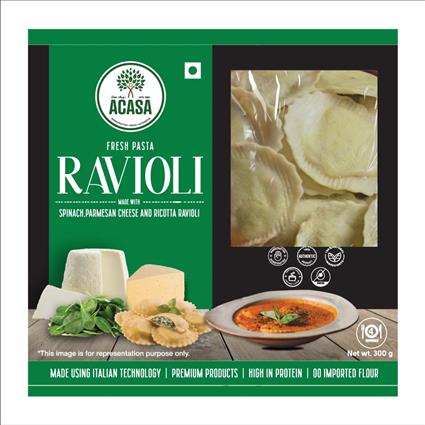 Acasa Ravioli Spinach Ricotta Pasta 300 gm