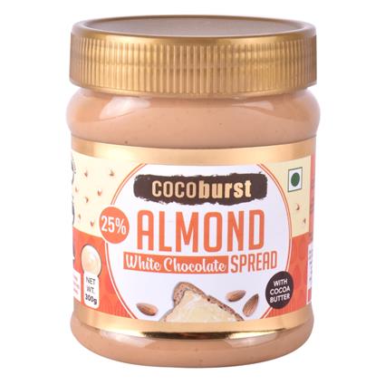Jindal Cocoburst Almond White Chocolate Spread, 300G Jar