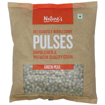 Natures Green  Peas, 500G Pouch