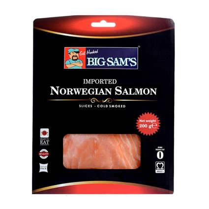 Big SamS Atlantic Salmon Smoked Pre Sliced, 200G Pouch