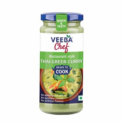 Veeba Chef Thai Green Curry 240G Bottle