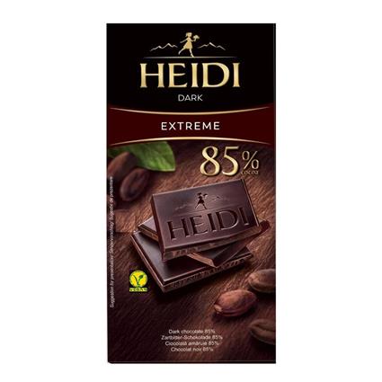 Heidi Dark Intense 85% Cocoa Chocolate, 80G