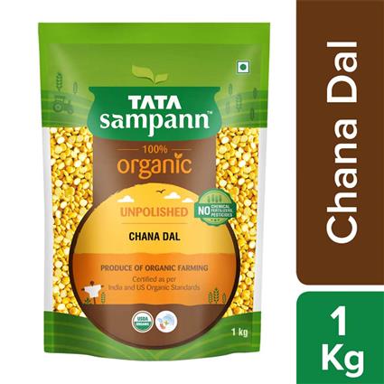 Tata Sampann Organic Chana Dal1 Kg Pouch