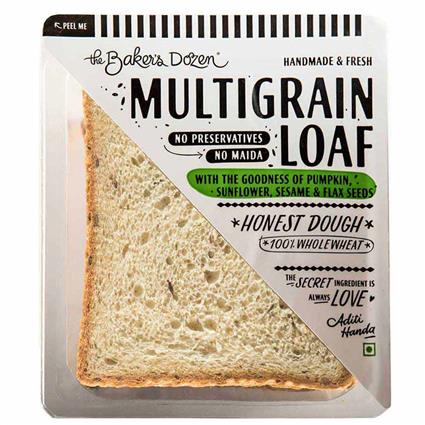 The Baker's Dozen Multigrain Loaf 100% Wholewheat, 230 G