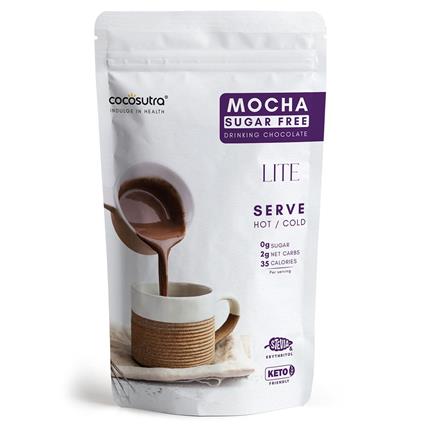 Cocosutra Lite - Mocha Sugar Free Drinking Chocolate Mix 200 Gm