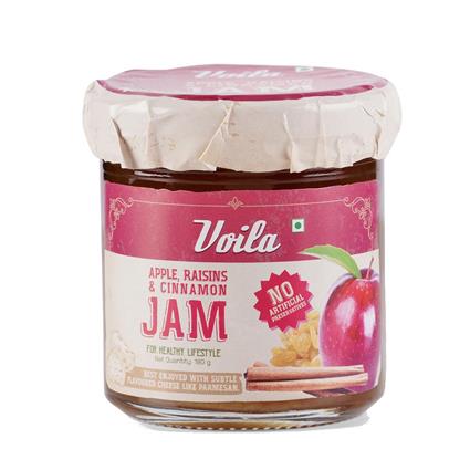 Voila For Cheese Apple, Raisin & Cinnamon Jam, 180G Jar