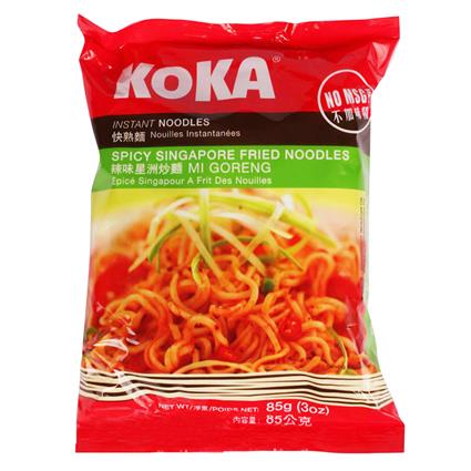 Koka Spicy Fried Singaporean Instant Noodles, 85G Pack