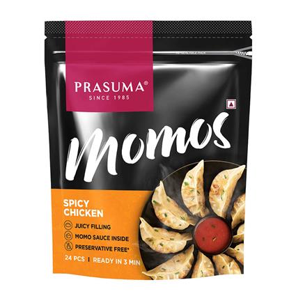 Prasuma Spicy Chicken Momos 24Pcs