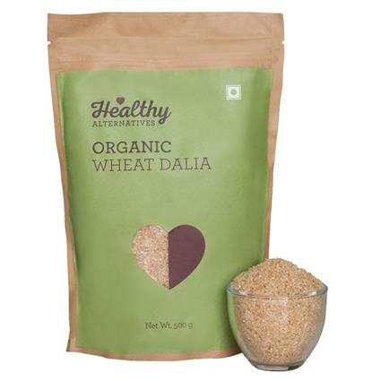 Healthy Alternatives Organic Wheat Dalia, 500G Pouch
