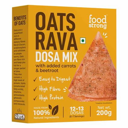 Foodstrong Oats Rava Dosa Mix 200 G