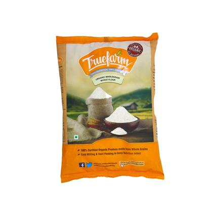 Truefarm Organic Wholegrain Wheat Flour, 1Kg Pouch