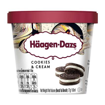 Haagen Dazs Ice Cream - Cookies & Cream Tub 100Ml