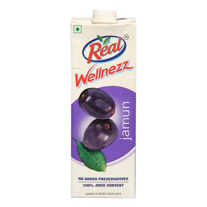 Real Wellnezz Jamun Fruit Drink 1L Tetra Pack