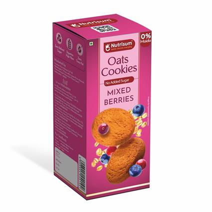 Nutrisum Oats Cookies Mixed Berries 70 Gm