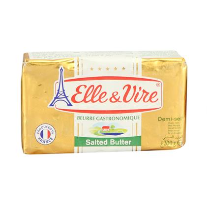 Elle Vire French Salted Butter French, 200G Pouch